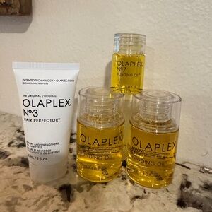 Lot of 4 OLAPLEX Items No.3 and No.7 Hair Care Bonding Oil Protector